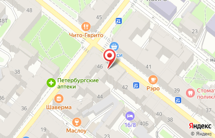 Винный супермаркет Ароматный мир в Петроградском районе на карте