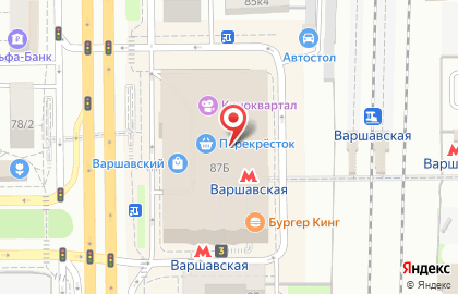 Бумеранг на Варшавском шоссе на карте