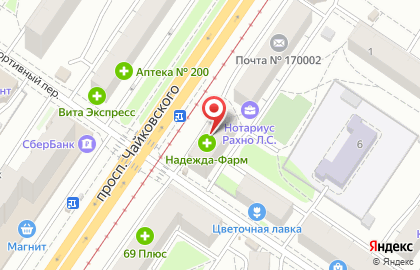 Минимаркет на Чайковского на карте