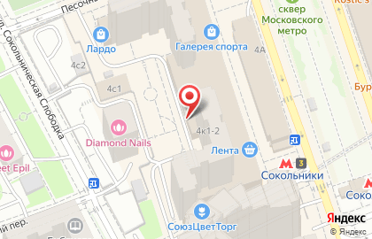 Кокон на Сокольнической площади на карте