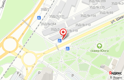 Киоск по продаже цветов в Ленинском районе на карте