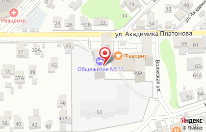 Общежитие, СамГУ на карте