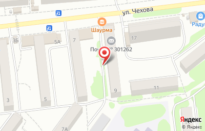 Киреевск-2, почтовое отделение на карте