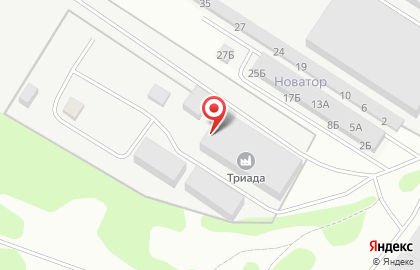 Производственная компания Триада на улице Строителей на карте