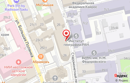 Государственная корпорация по атомной энергии Росатом в Москве на карте
