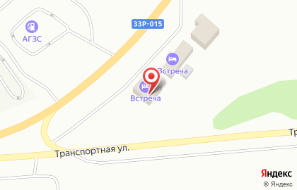 Гостиница Встреча, гостиница на Транспортной улице на карте