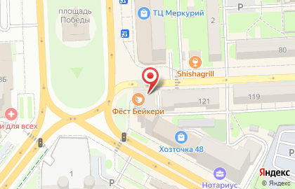 Магазин садовых товаров Садовод на площади Победы на карте