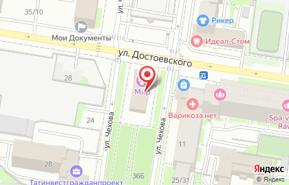 Мир на улице Достоевского на карте
