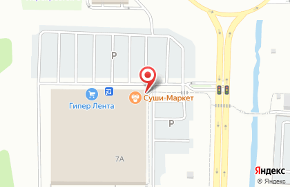 Гипермаркет Лента на улице Зорге на карте