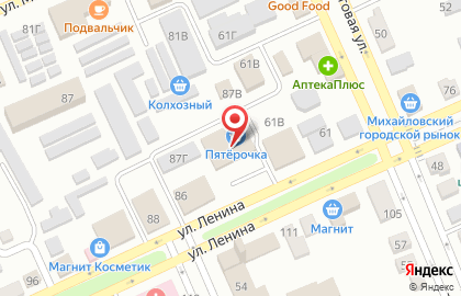 Пятёрочка в Волгограде на карте