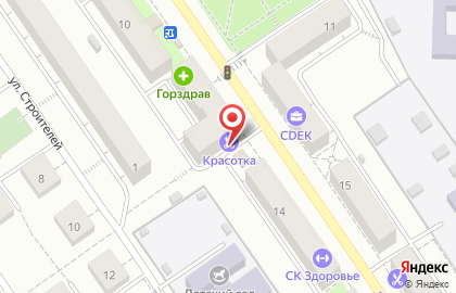 Парикмахерская Красотка на улице Ленина на карте