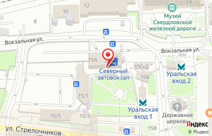 Хостел в Екатеринбурге на карте