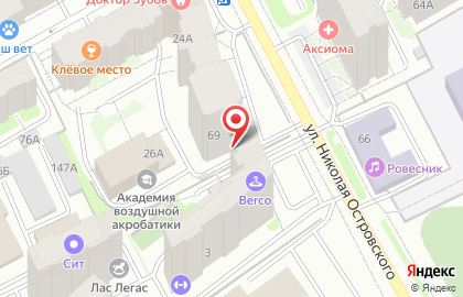 Охранное предприятие Арсенал-Союз на улице Николая Островского на карте