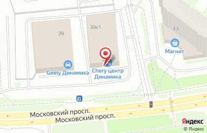 Автосалон Динамика в Архангельске на карте
