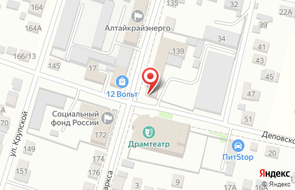 Почта России в Барнауле на карте
