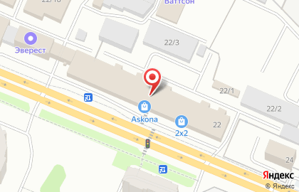 2х2 на улице Бурова на карте