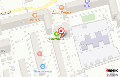 ОАО Росгосстрах Банк на улице Правды на карте
