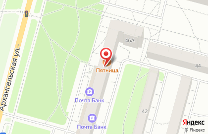 Сервис заказа легкового и грузового транспорта Максим на Архангельской улице на карте