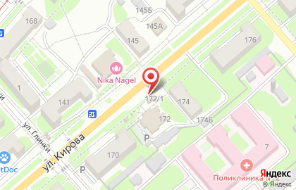 Киоск по продаже фруктов и овощей в Пролетарском районе на карте