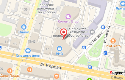 ComedyСafe на улице Кирова на карте
