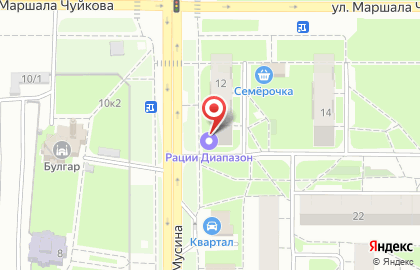 Компания по продаже раций Диапазон в Ново-Савиновском районе на карте