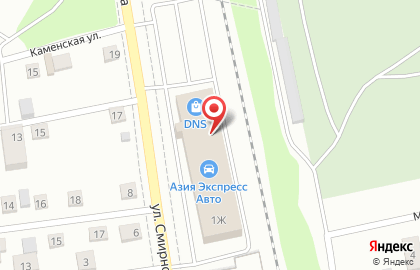 Стройпарк на улице Смирнова на карте