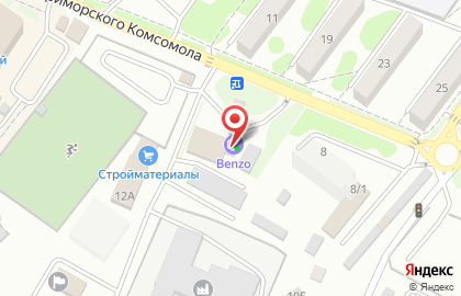 Benzo на улице Приморского Комсомола на карте