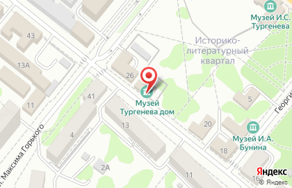 Дом-музей Н.С. Лескова на карте