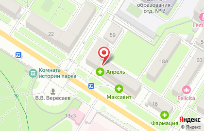 Магазин кондитерских изделий Золотой ключик на Первомайской улице на карте