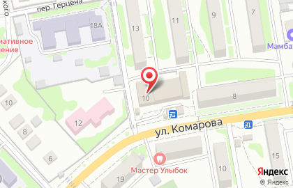 Имидж на улице Комарова на карте