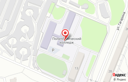 Курский государственный политехнический колледж на улице Гагарина на карте