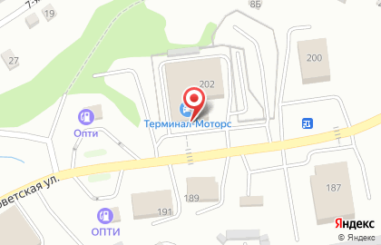 Автоцентр Терминал-Моторс на Советской улице на карте