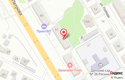 Банкомат Уральский банк Сбербанка России на улице Петрова на карте