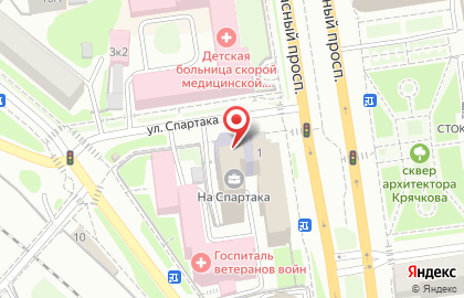 Новосибирский государственный аграрный университет на улице Спартака на карте