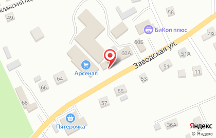 Мебельная компания Альянс Мебель на Заводской улице на карте