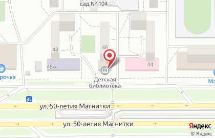 Детская библиотека №7 в Орджоникидзевском районе на карте