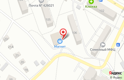 Супермаркет Магнит в Ижевске на карте