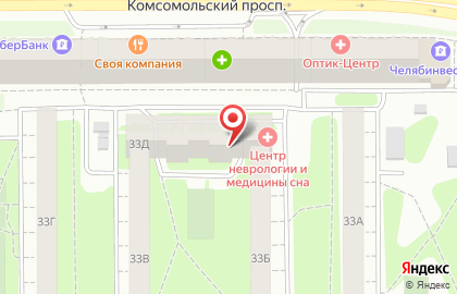 Спортивный клуб CrossfitSeverok на Комсомольском проспекте на карте