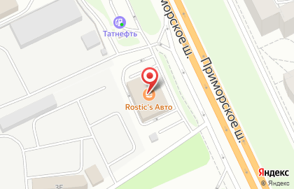 Ресторан быстрого питания KFC на шоссе Приморское, 264А на карте