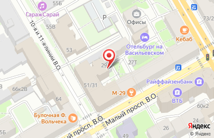 Образ в Василеостровском районе на карте