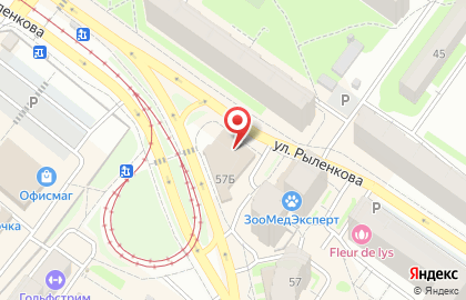 Фирменный салон Мегафон на улице Рыленкова на карте