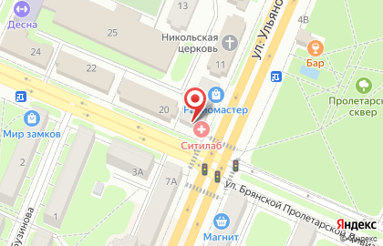 Аптека Апрель в Брянске на карте