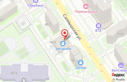 ТЦ Звёздный на Салмышской улице на карте