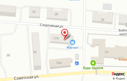Гипермаркет Магнит на Спортивной улице на карте
