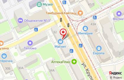 Магазин цифровой техники ТЕЛЕПОРТ на улице Крупской на карте
