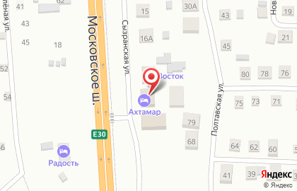 Ахтамар на Сызранской улице на карте