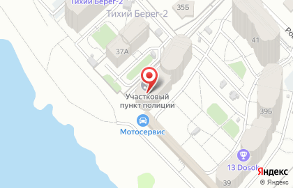 Участковый пункт полиции МВД России по Свердловской области на Рощинской улице на карте