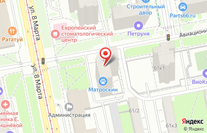 Агентство недвижимости Фаворит на Авиационной улице на карте
