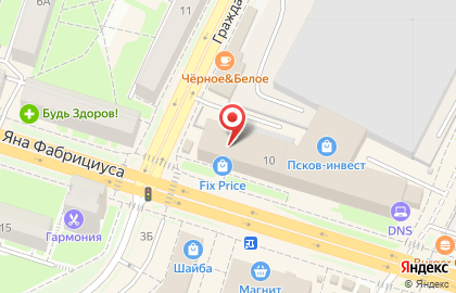 Банкомат АК БАРС БАНК на улице Яна Фабрициуса на карте