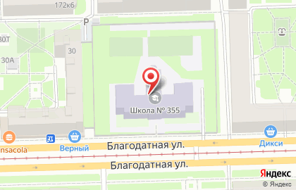 Секция художественной гимнастики New level на Благодатной улице на карте